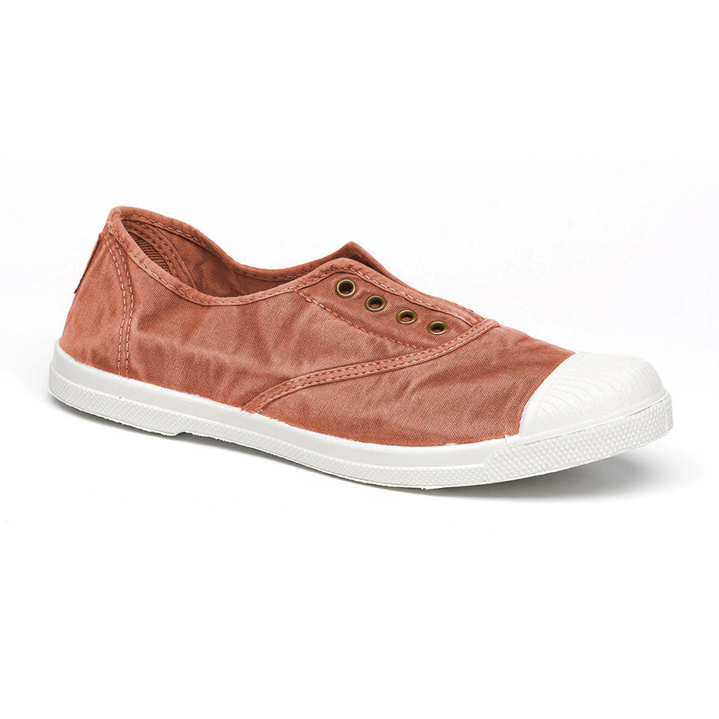 Sustainable cotton plimsoll shoes made from organic cotton