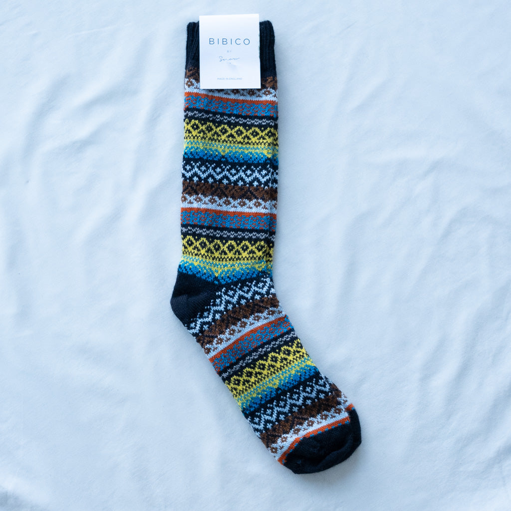Skye Fair Isle Merino Wool Socks