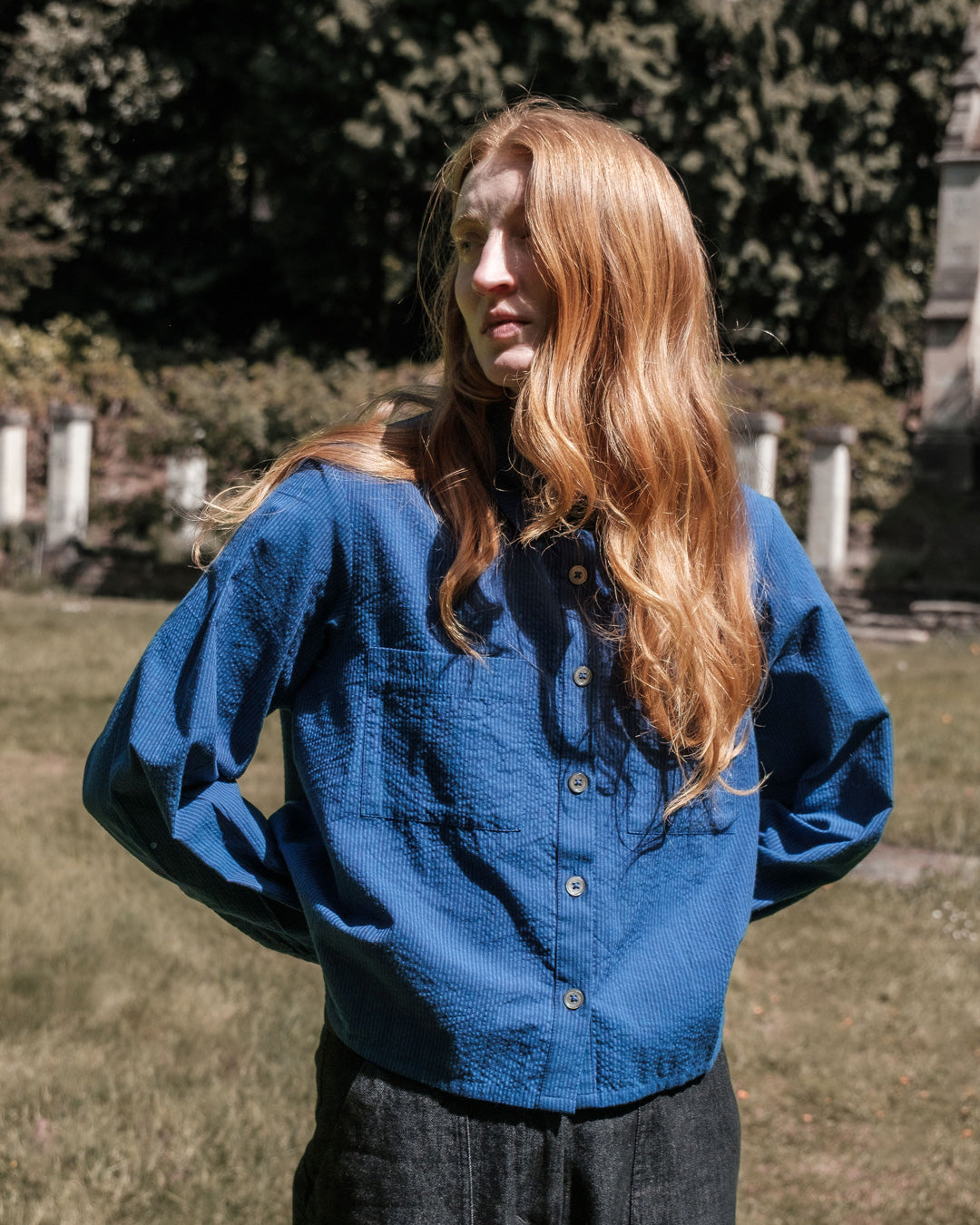 Ada Cropped Blouse - BIBICO