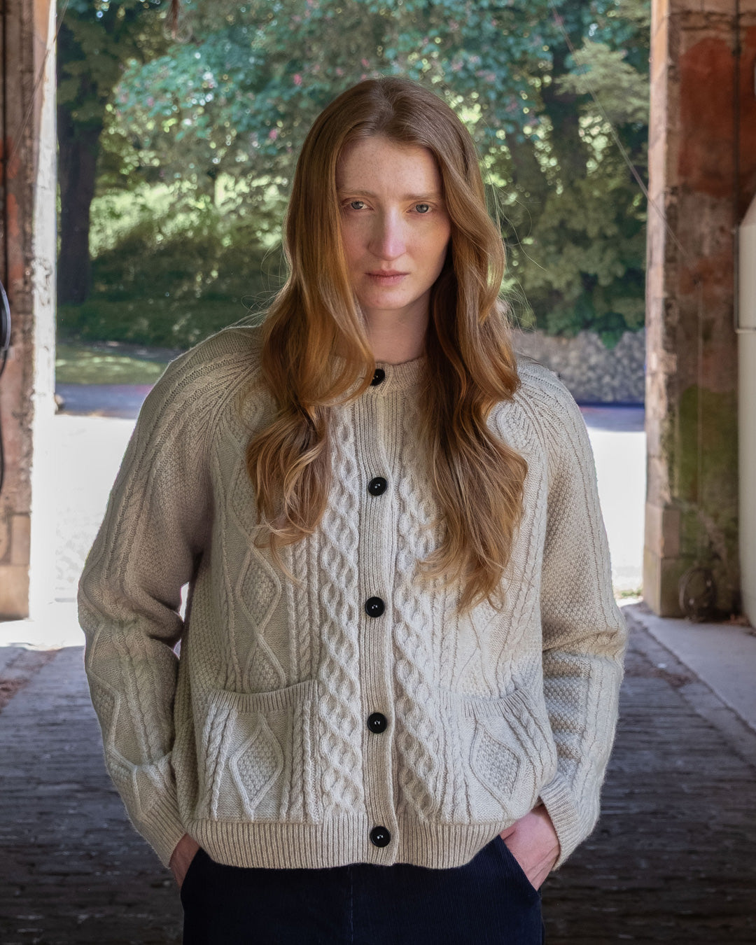 DERBY ARAN CARDIGAN - BIBICO