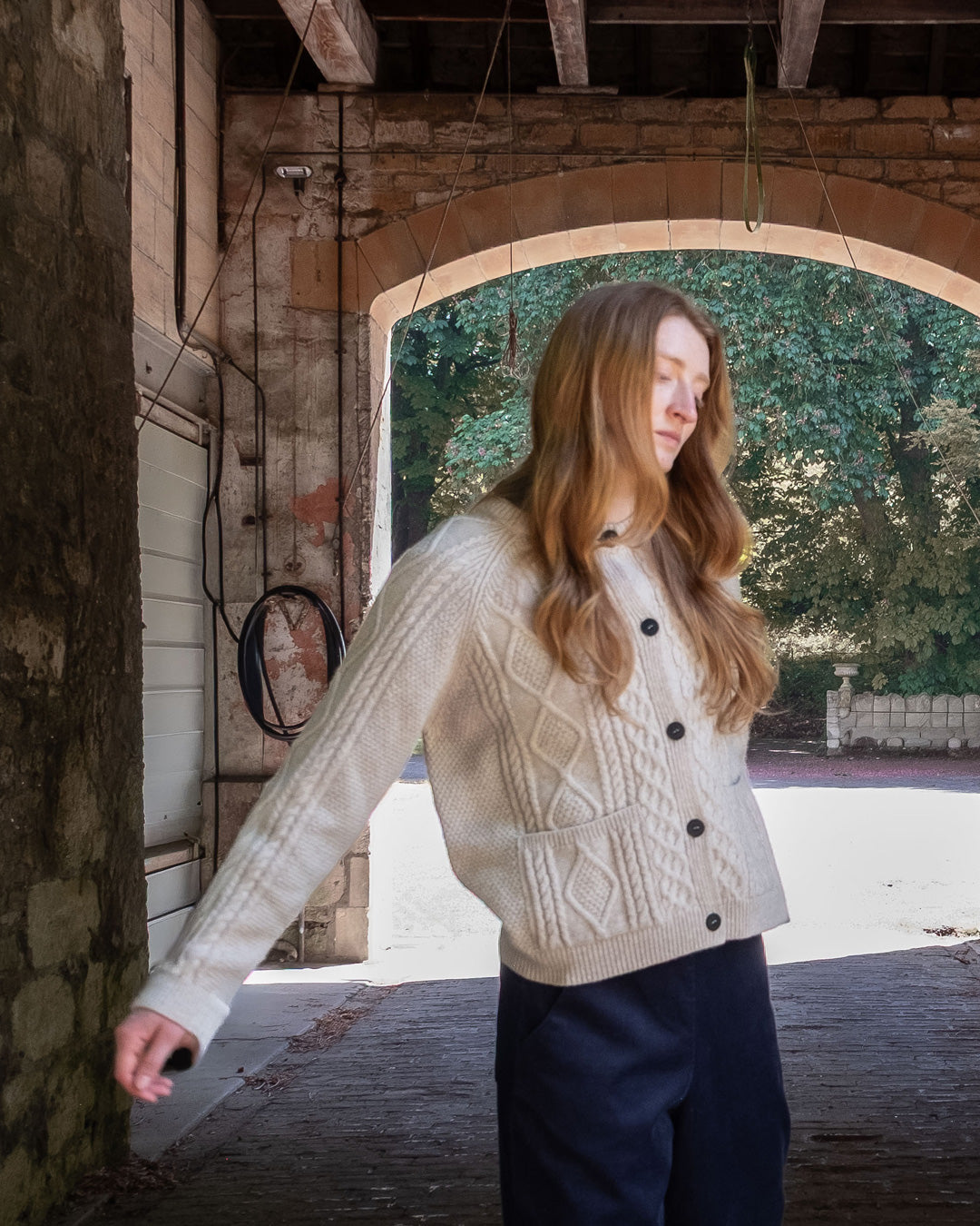 DERBY ARAN CARDIGAN - BIBICO