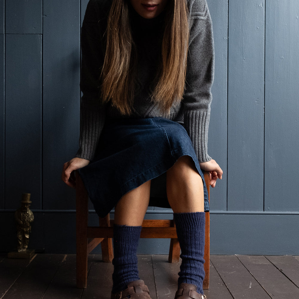 
                      
                        Navy Alpaca Walking Socks
                      
                    