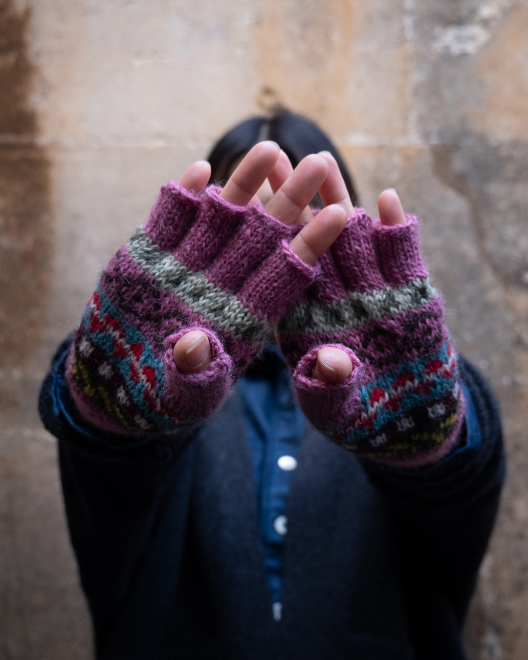 Joe Fair Isle Fingerless Gloves