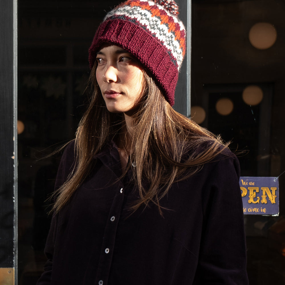 
                      
                        Astrid Fair Isle Knitted Bobble Hat
                      
                    