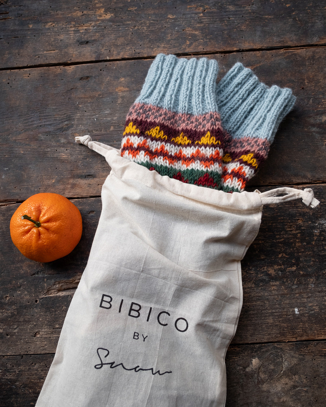 Liv Fair Isle Pattern Wool Socks | Multicoloured | by BIBICO