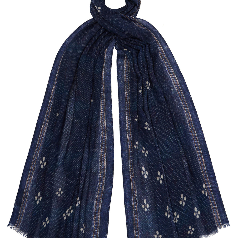 
                      
                        Indigo Fine Wool Scarf
                      
                    
