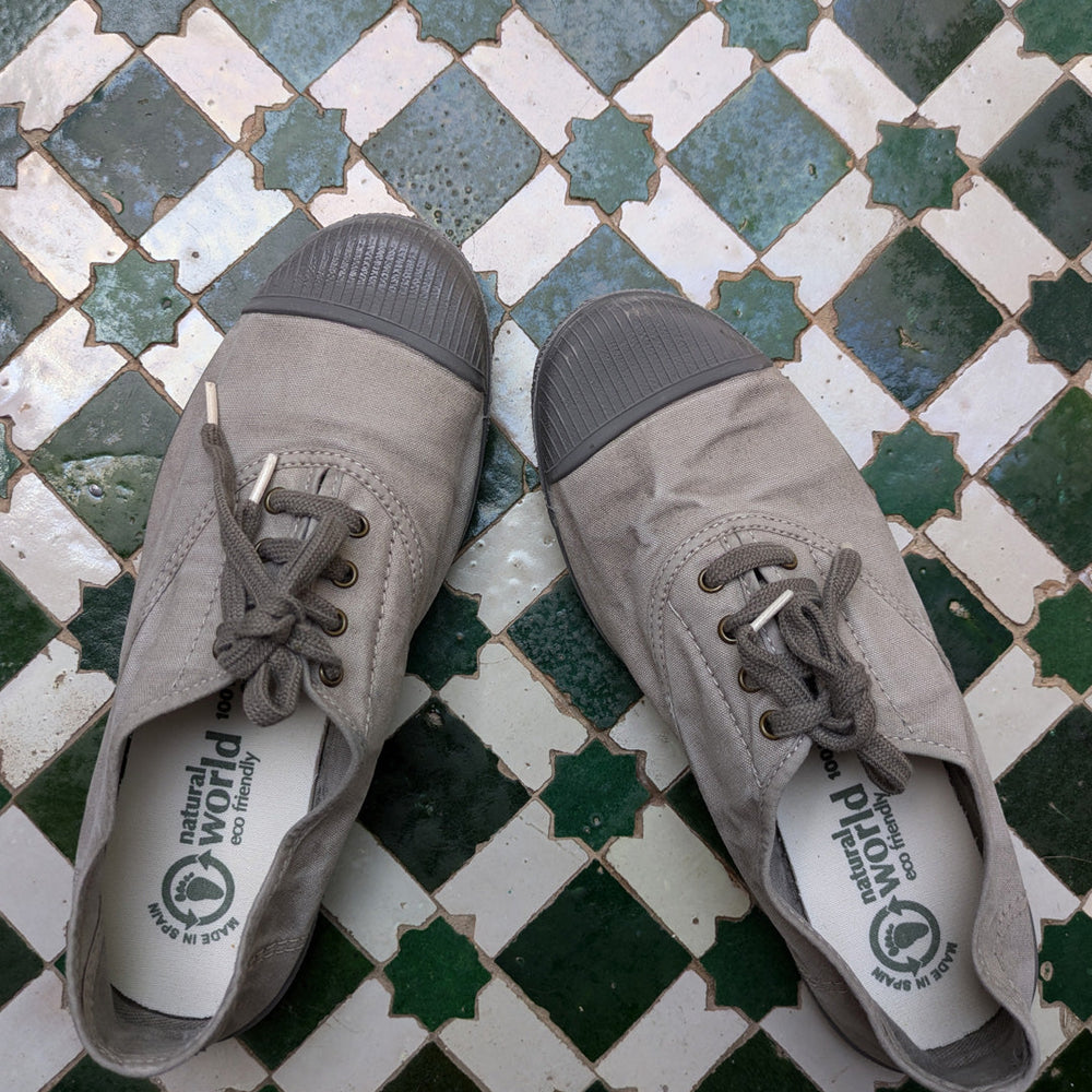 
                      
                        Lola Grey Cotton Plimsolls
                      
                    