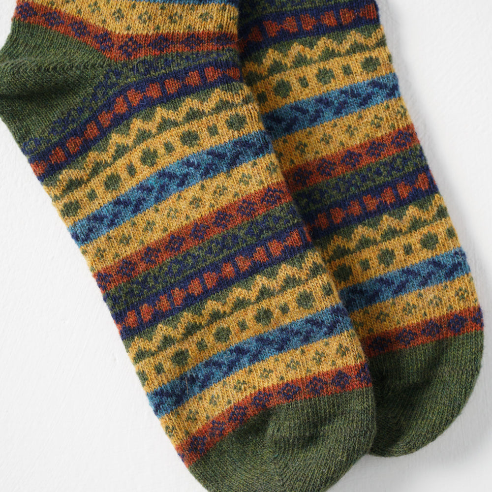 
                      
                        Brook Fair Isle Wool Socks
                      
                    