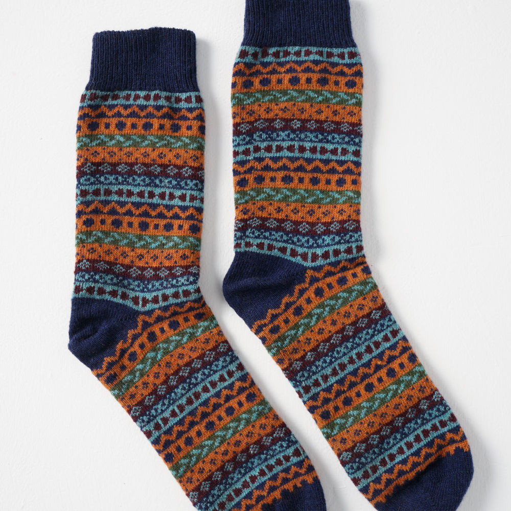 
                      
                        Brook Fair Isle Wool Socks - BIBICO
                      
                    