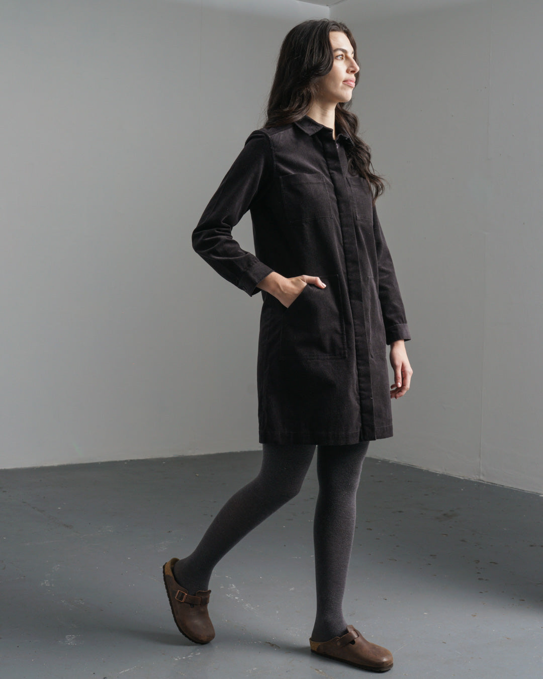 corduroy shirt dress uk Ocean Shirt Dress