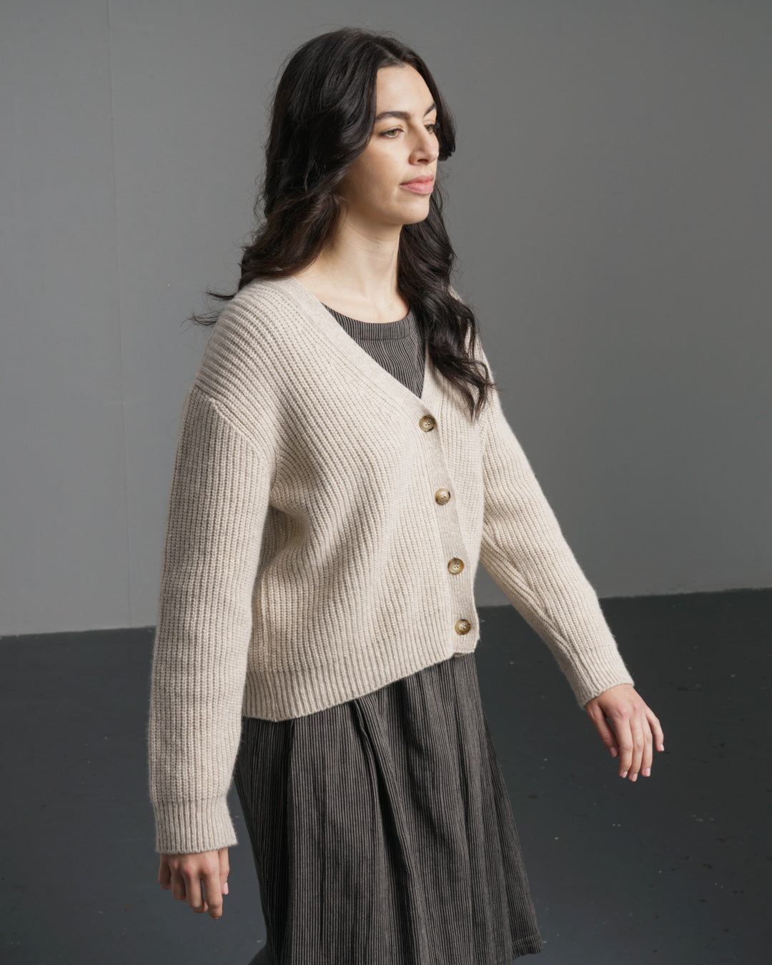 Amita Ribbed Cardigan