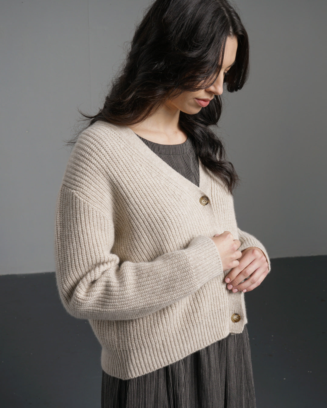 Amita Ribbed Cardigan