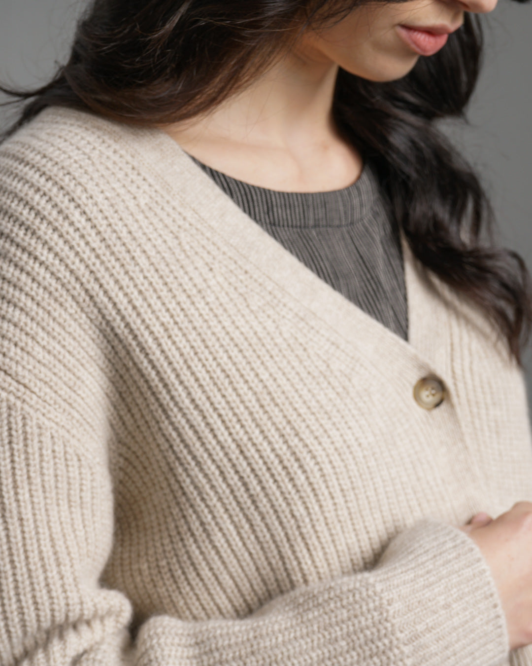 Amita Ribbed Cardigan