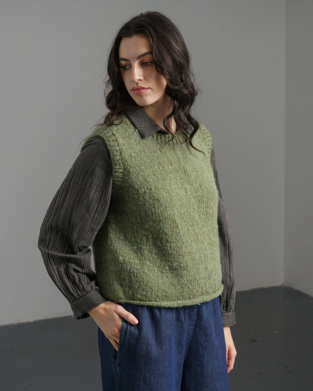 Heather Knitted Vest - BIBICO