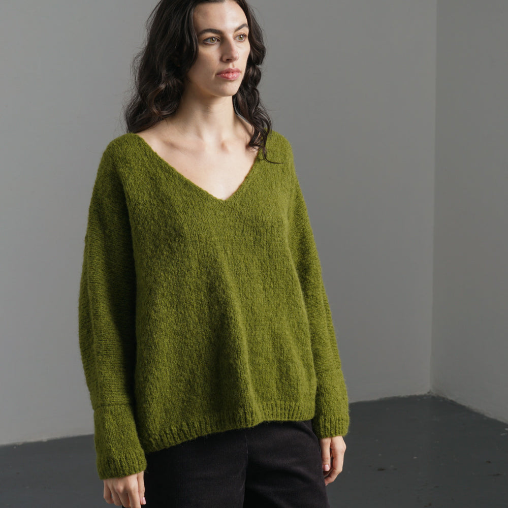
                      
                        Leah V-neck Wool Jumper
                      
                    