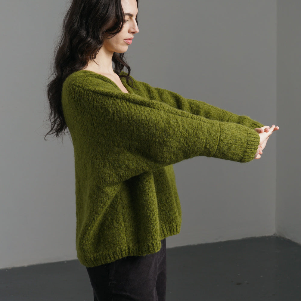 
                      
                        Leah V-neck Wool Jumper
                      
                    