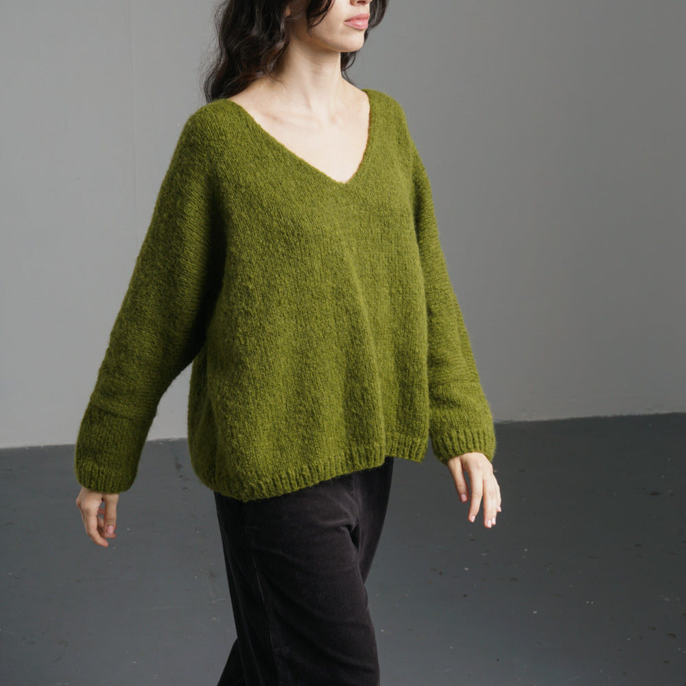 
                      
                        Leah V-neck Wool Jumper
                      
                    
