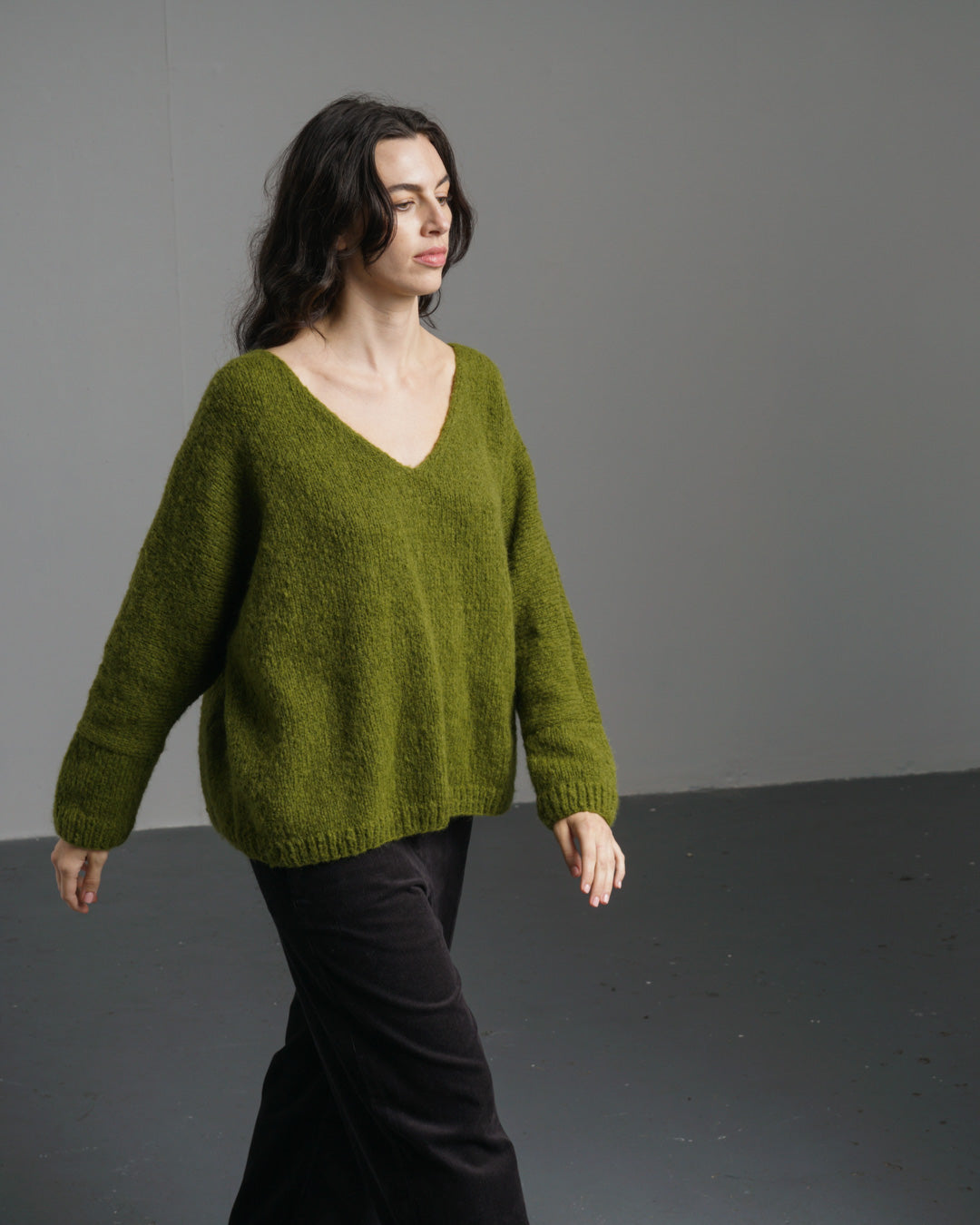 Leah V-neck Wool Jumper