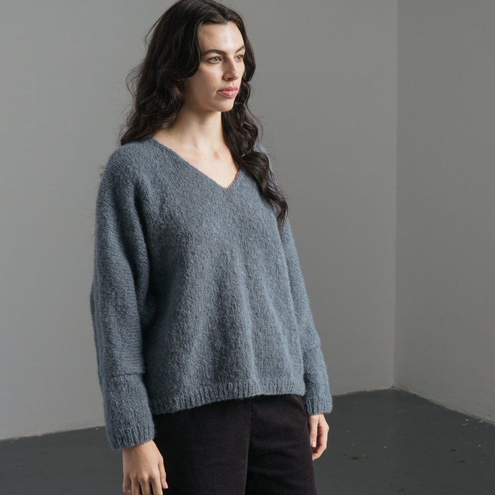 
                      
                        Leah V-neck Wool Jumper
                      
                    