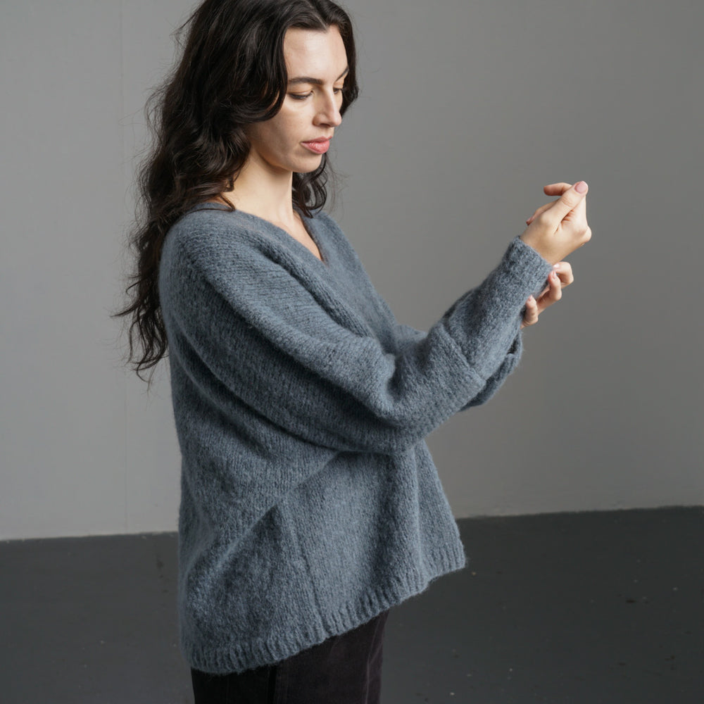
                      
                        Leah V-neck Wool Jumper
                      
                    