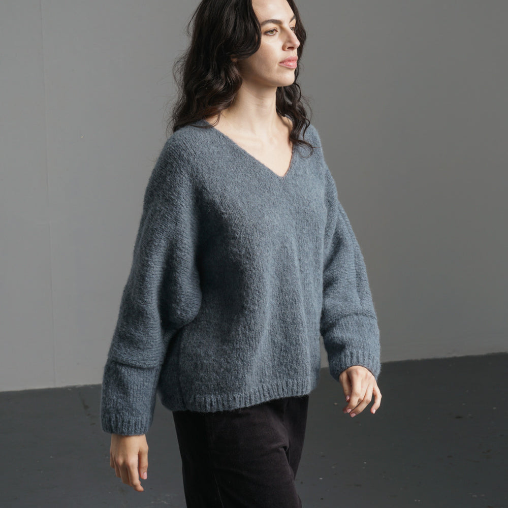 
                      
                        Leah V-neck Wool Jumper
                      
                    