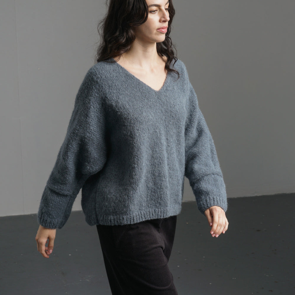 
                      
                        Leah V-neck Wool Jumper
                      
                    