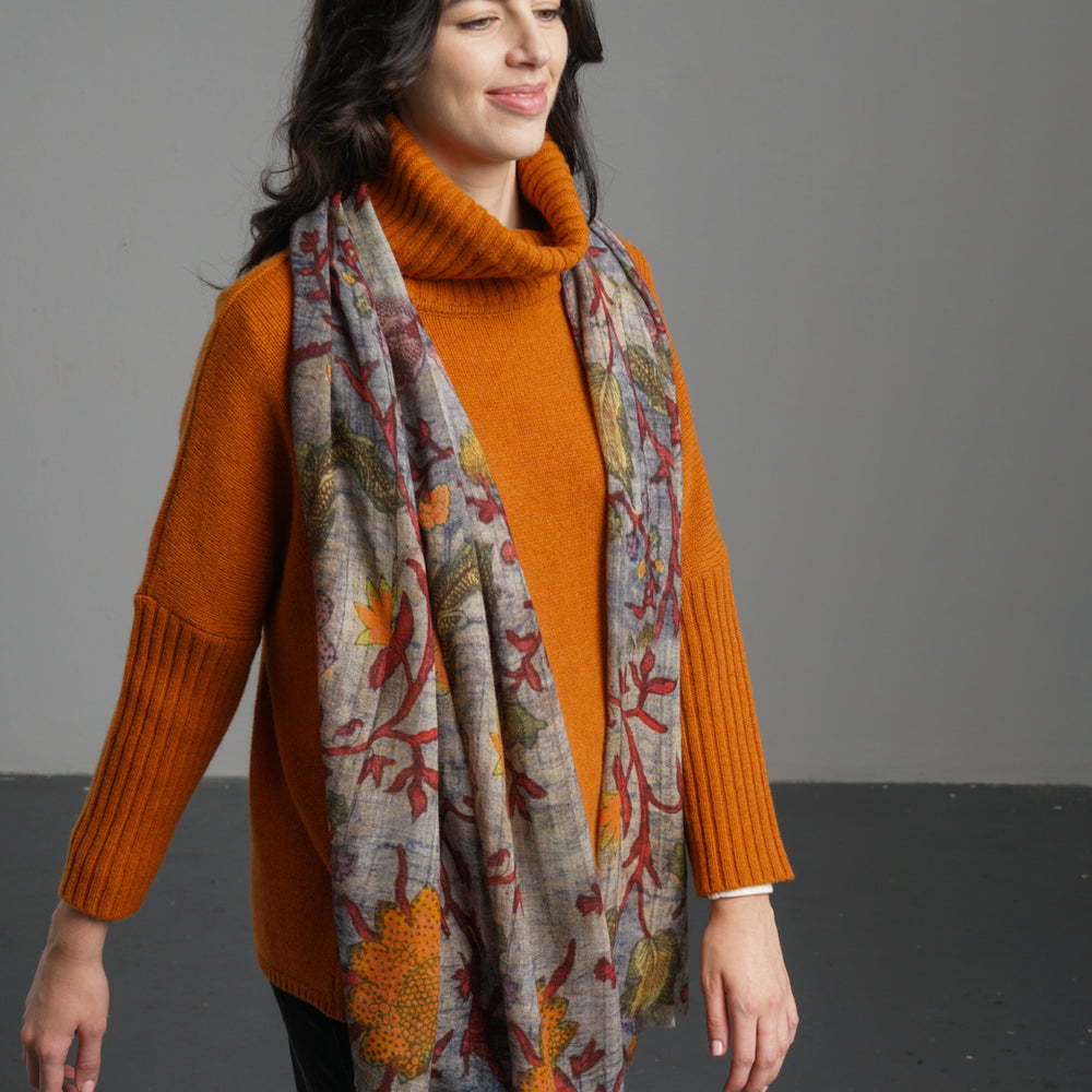 
                      
                        Mystical Garden Fine Wool Scarf
                      
                    