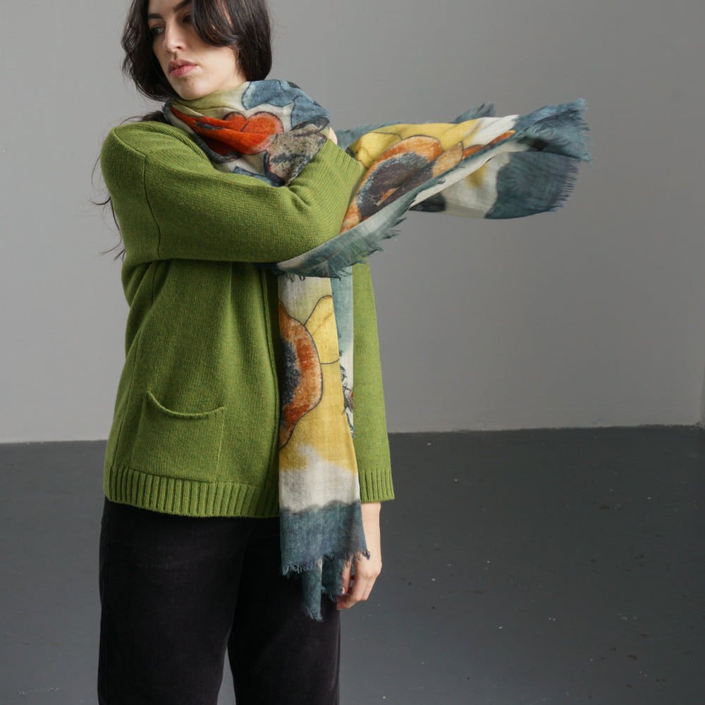 Poppy Wool Scarf