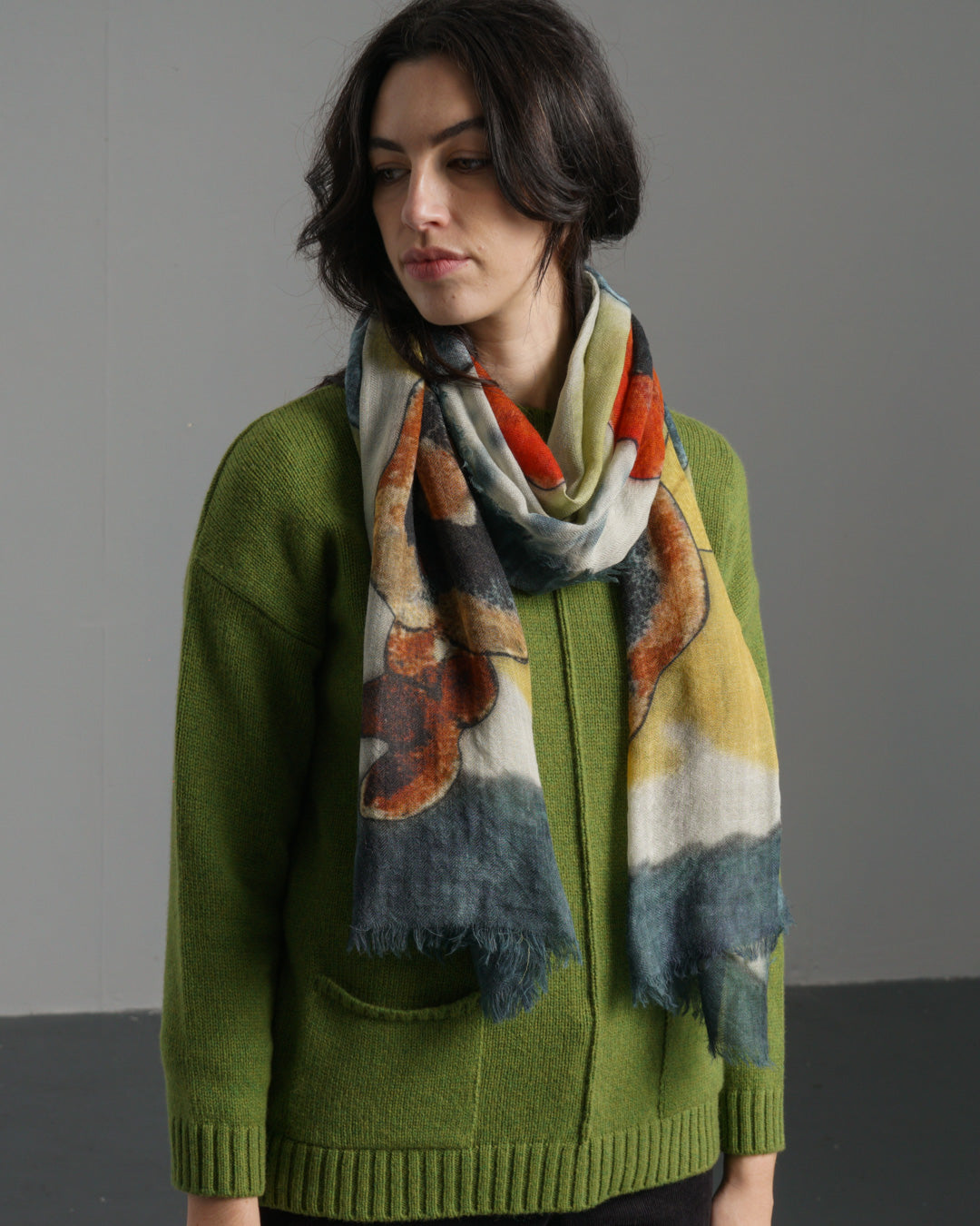 Poppy Wool Scarf