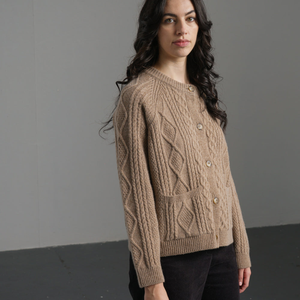 
                      
                        Derby Aran Cardigan
                      
                    