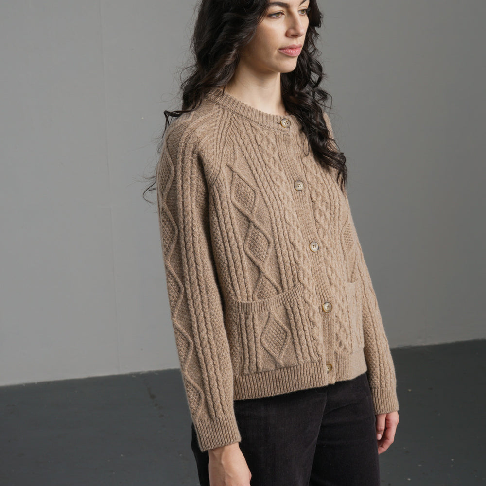 
                      
                        Derby Aran Cardigan
                      
                    
