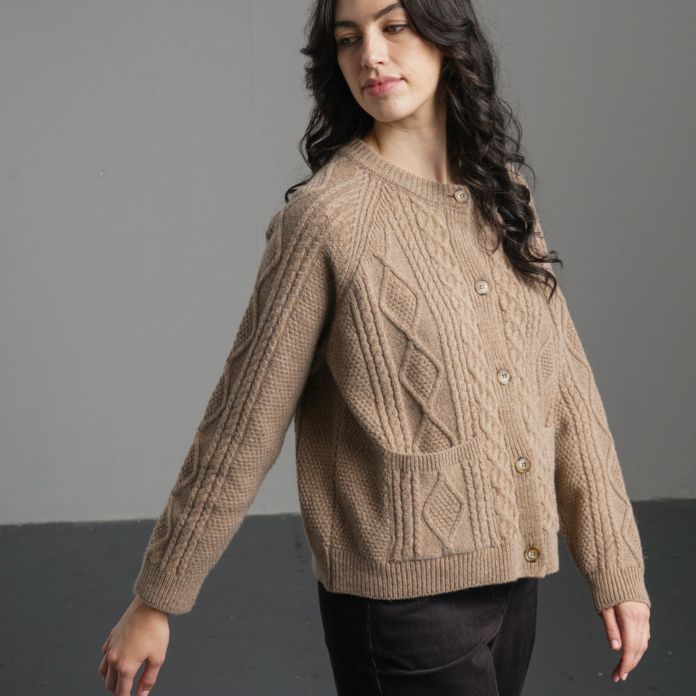 
                      
                        Derby Aran Cardigan
                      
                    
