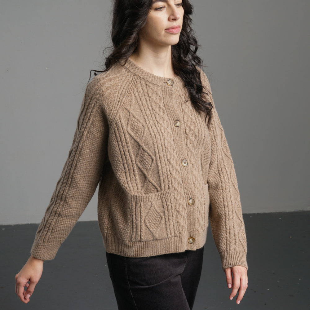 
                      
                        Derby Aran Cardigan
                      
                    