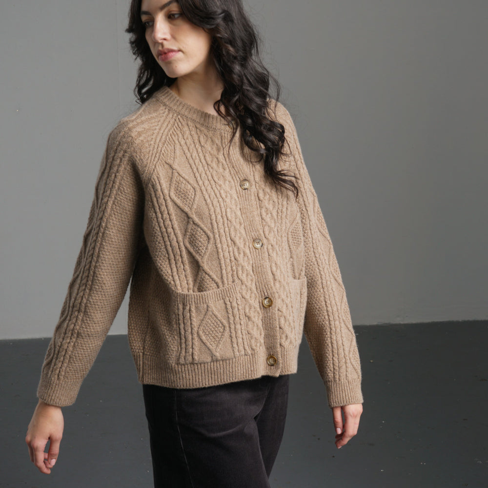 
                      
                        Derby Aran Cardigan
                      
                    