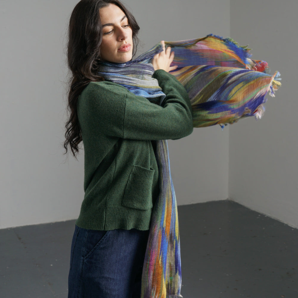 Festival Colour Melange Wool Scarf