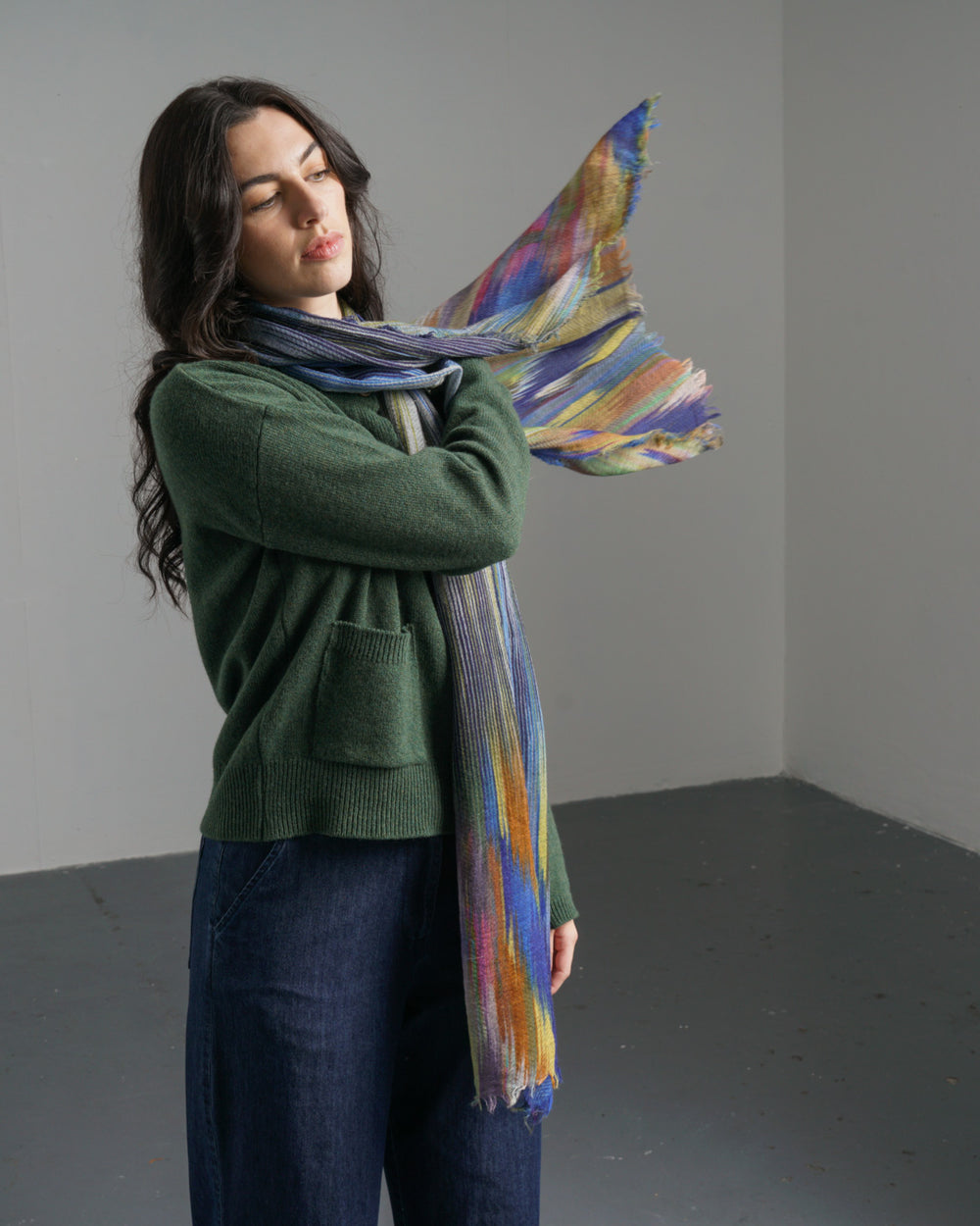 Festival Colour Melange Wool Scarf