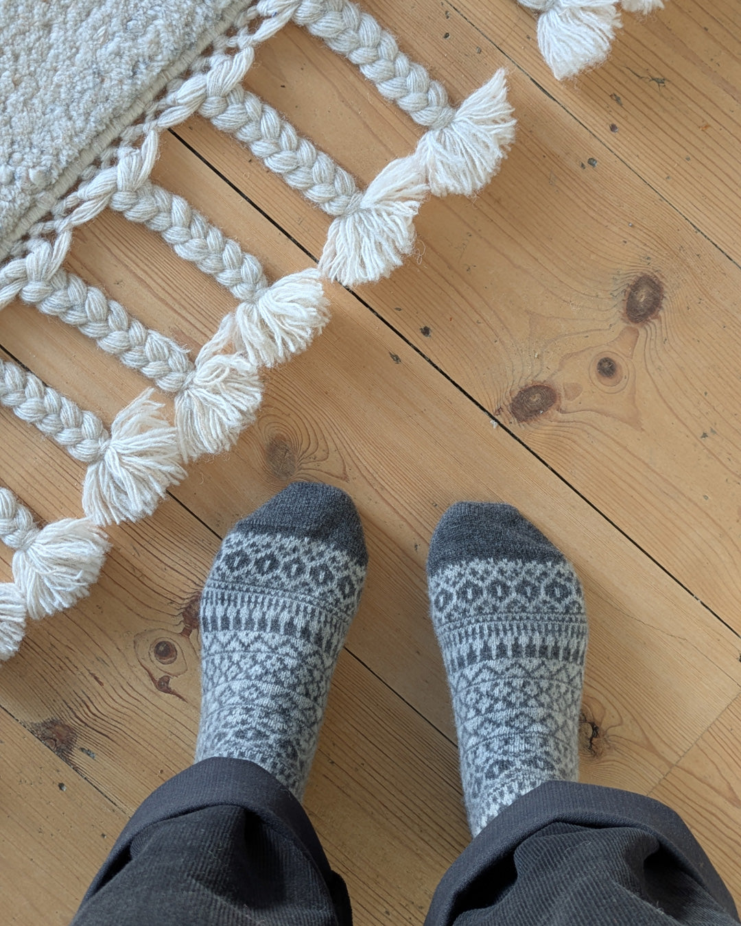 Hand knitted Wool Socks | Perfect for boot or slipper socks | by