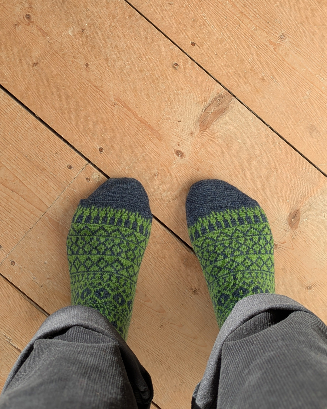 Hand knitted Wool Socks | Perfect for boot or slipper socks | by