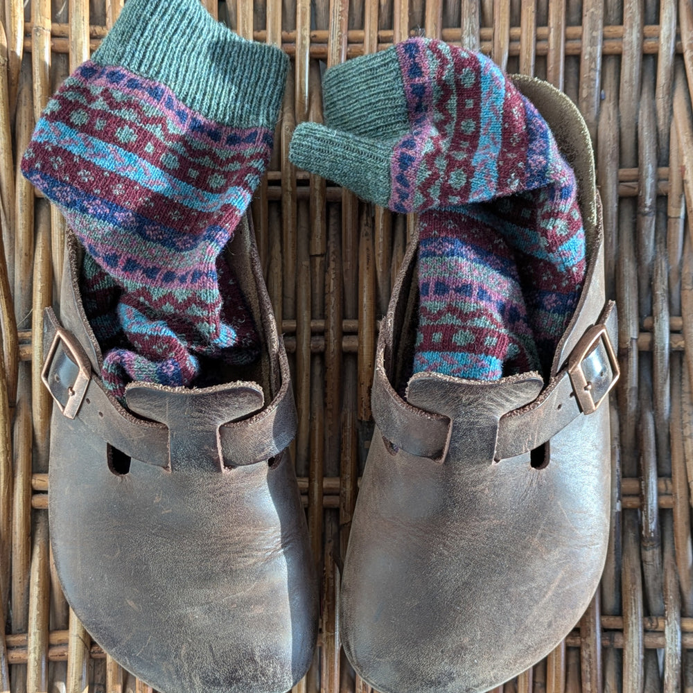 
                      
                        Brook Fair Isle Wool Socks - BIBICO
                      
                    