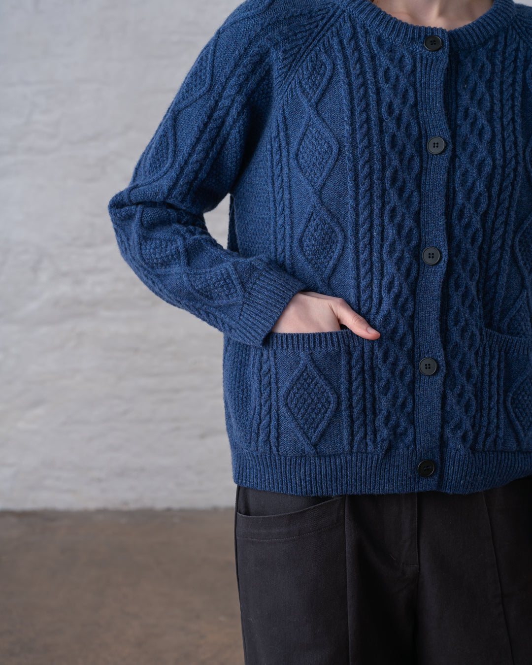 DERBY ARAN CARDIGAN - BIBICO