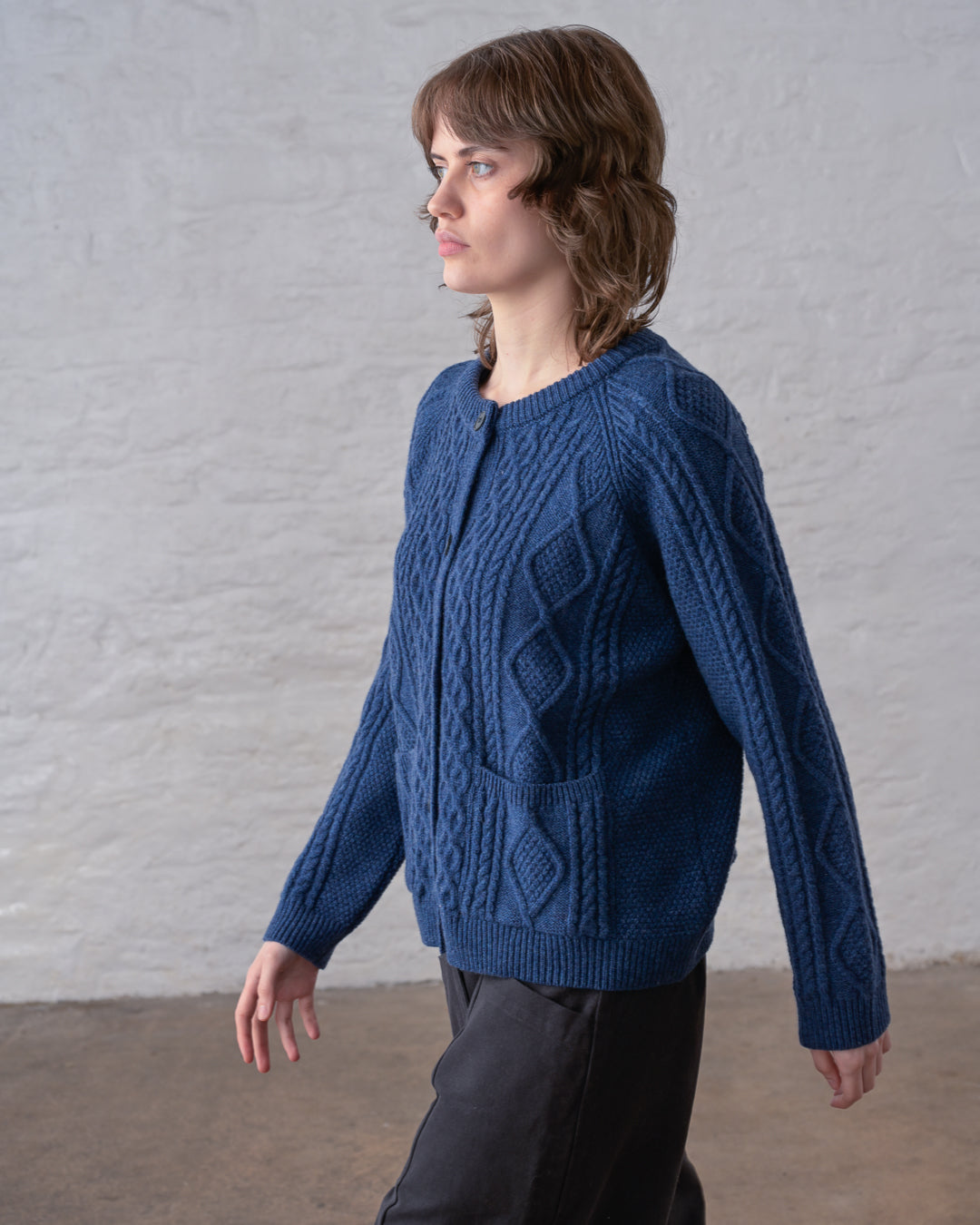 DERBY ARAN CARDIGAN - BIBICO