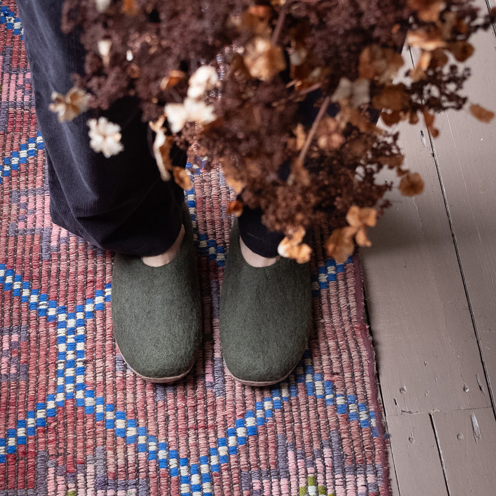 Greta Felted Wool Slippers