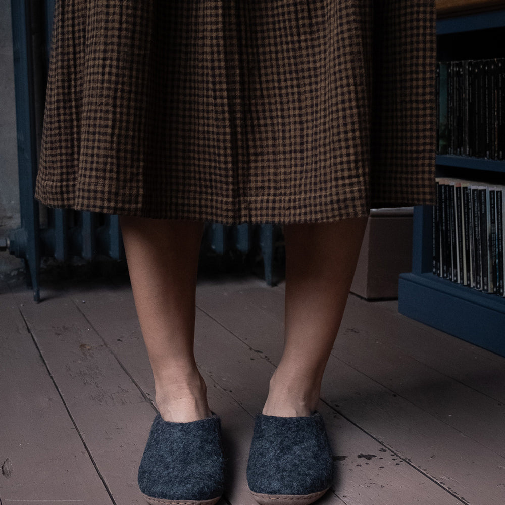 Greta Felted Wool Slippers