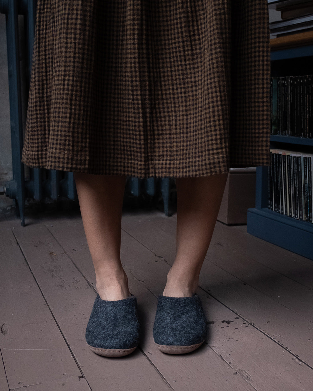 Greta Felted Wool Slippers