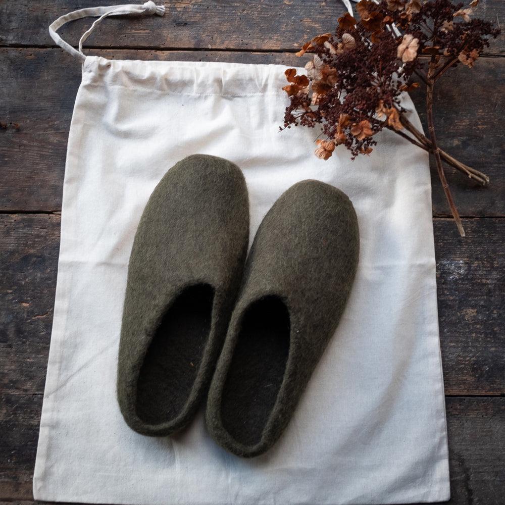 
                      
                        Greta Felted Wool Slippers
                      
                    