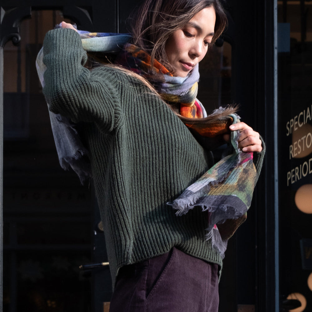 Sitges Fine Wool Scarf - BIBICO