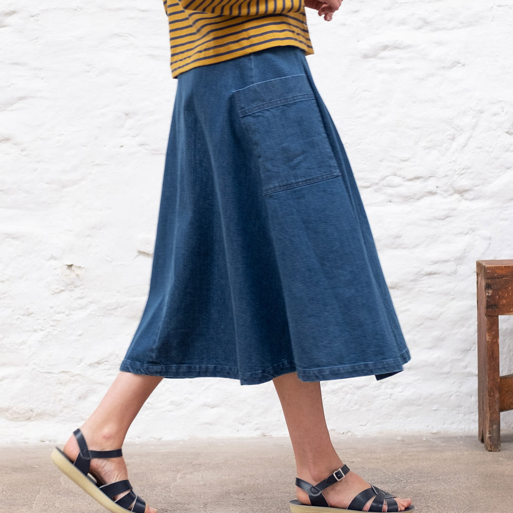 Elsie Denim Midi Skirt