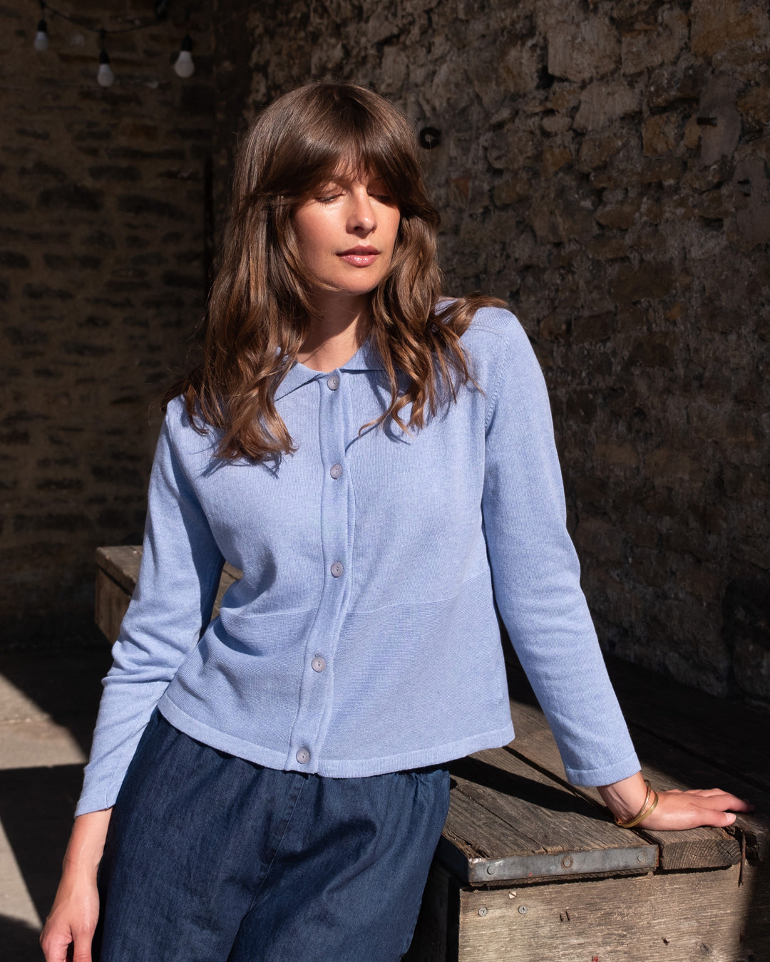 Alba Polo Neck Cardigan – BIBICO