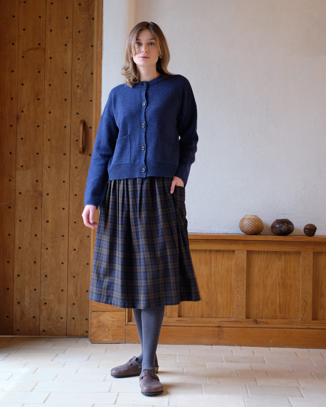 Mira Cropped Wool Cardigan – BIBICO