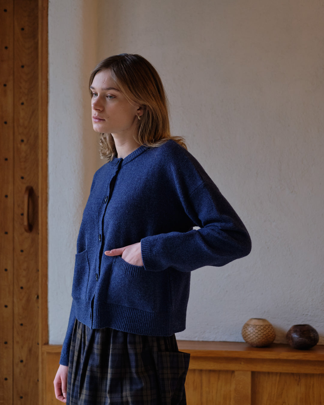 Mira Cropped Wool Cardigan – BIBICO